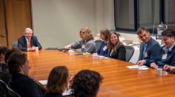 Hoffman Speaker with Students