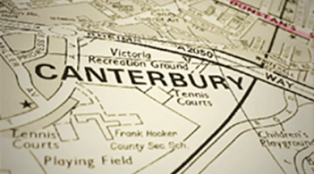 map of canterbury