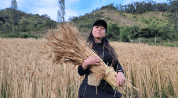 woman holding harvest