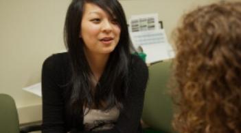 Students in conversation