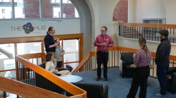 Coworking consortium partners gather at the Hub in Rutland