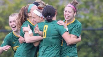 Frances ODonnell with her soccer team