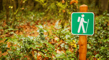 Hiking sign