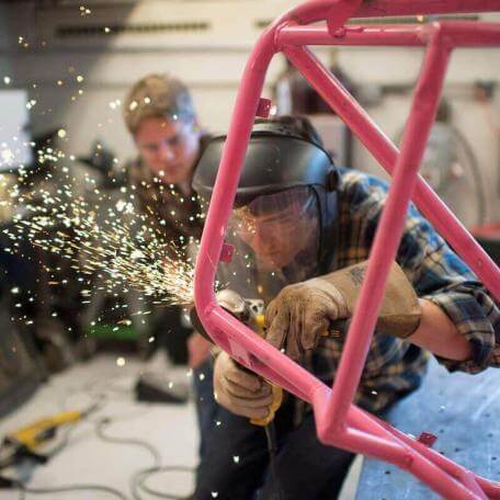 CEMS students welding