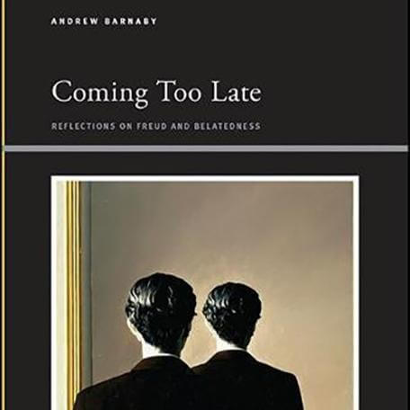Image of a book cover "coming too late"