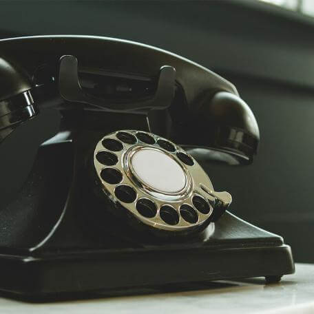 an old rotary phone