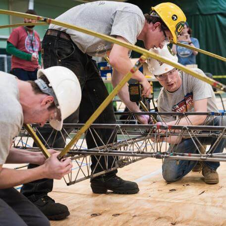 Civil Engineering students team up for a competition
