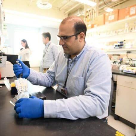 researcher in lab