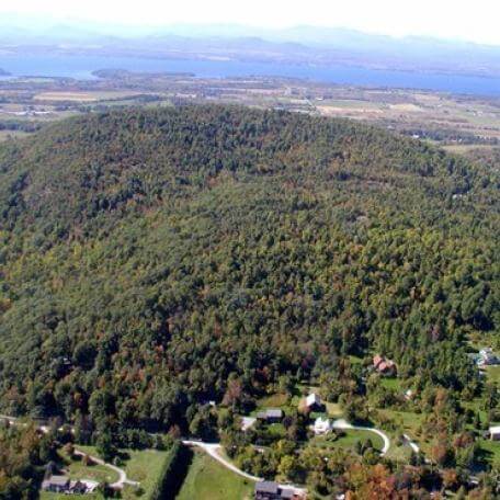 Aerial photo of Pease Mountain
