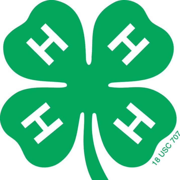 green 4-H clover emblem
