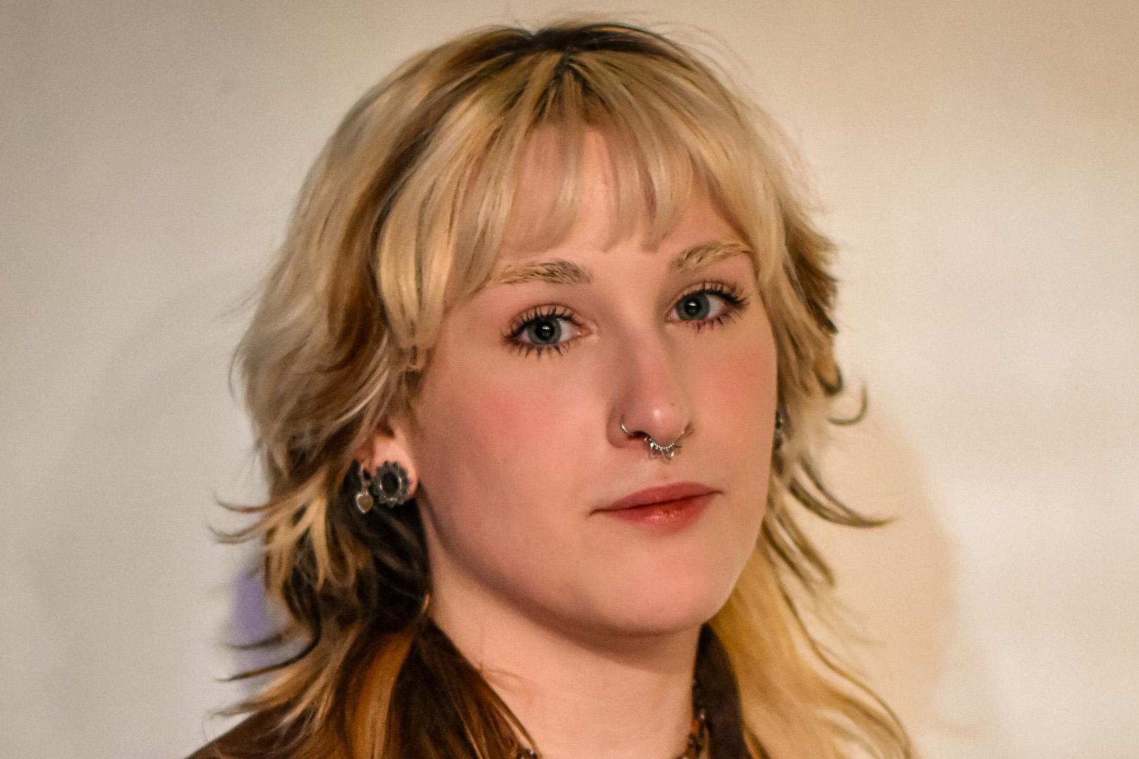 close-up shot of student Kat Coyne