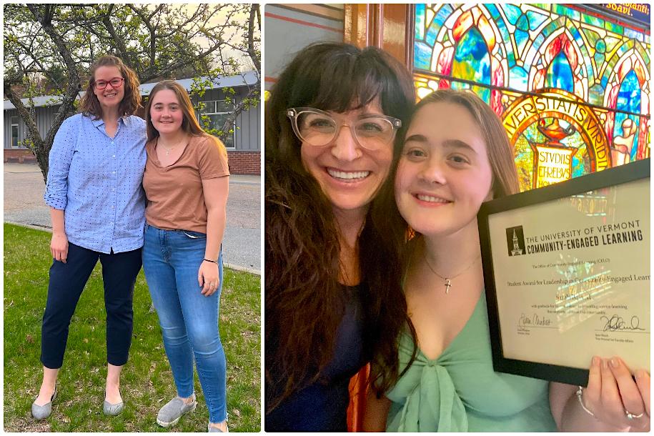 Sarah Bassett with faculty mentors Kaitie Northey and Lauren MacKillop