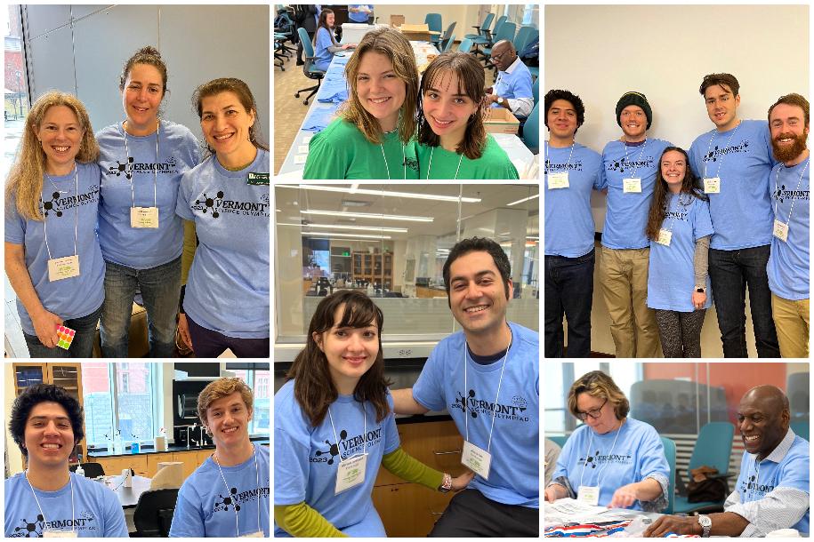 UVM students, faculty and staff coordinators of the Vermont Science Olympiad