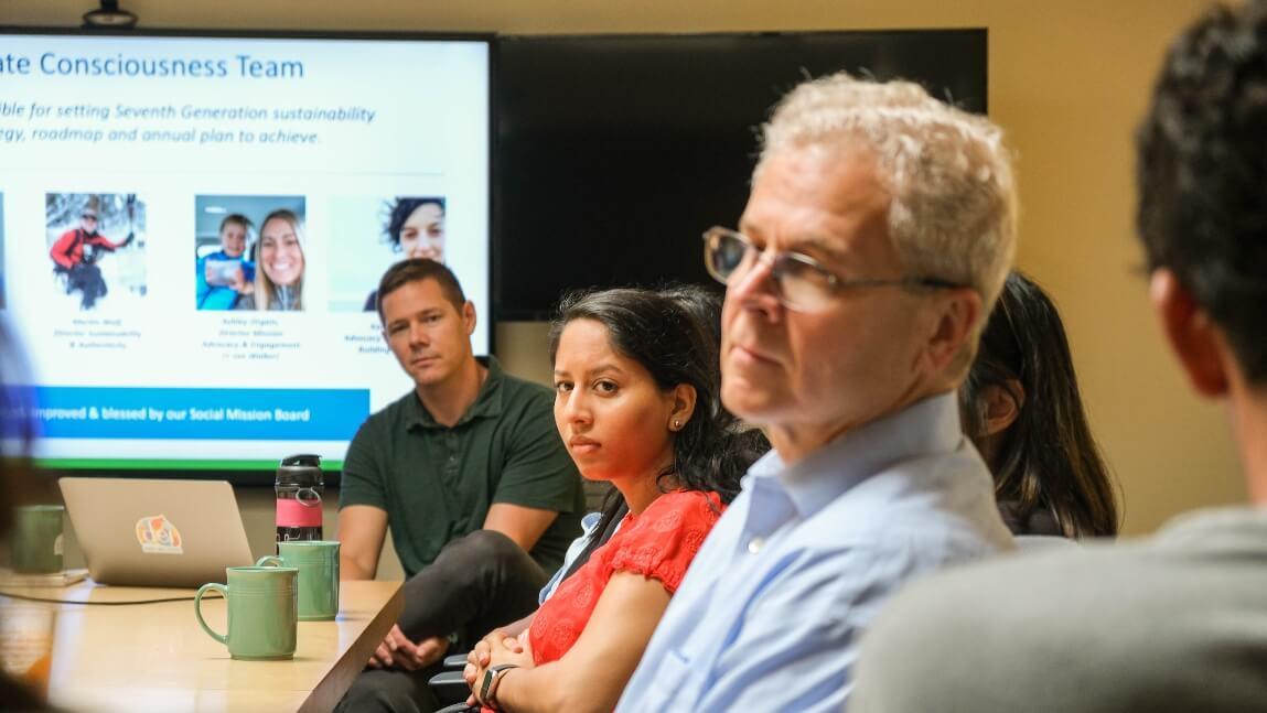 sustainable innovation mba students visit seventh generation