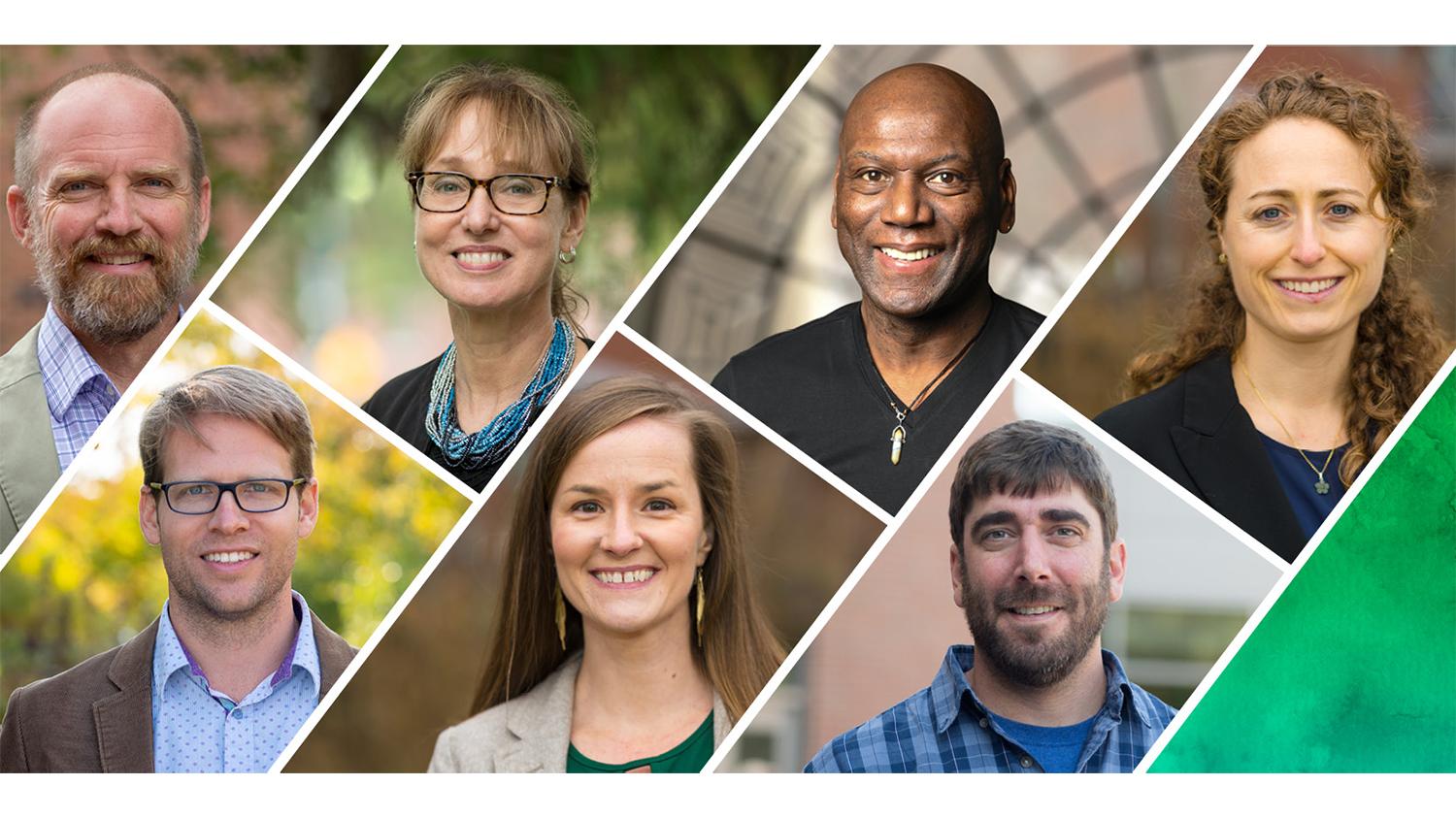 (Left to right) Jeff Buzas, Eric Roy, Jane Kolodinsky, Meredith Niles, Leon Walls, Dan Tobin, and Emily Belarmino