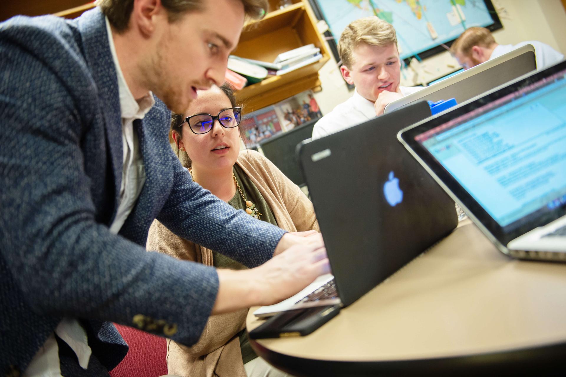 GSB students studying