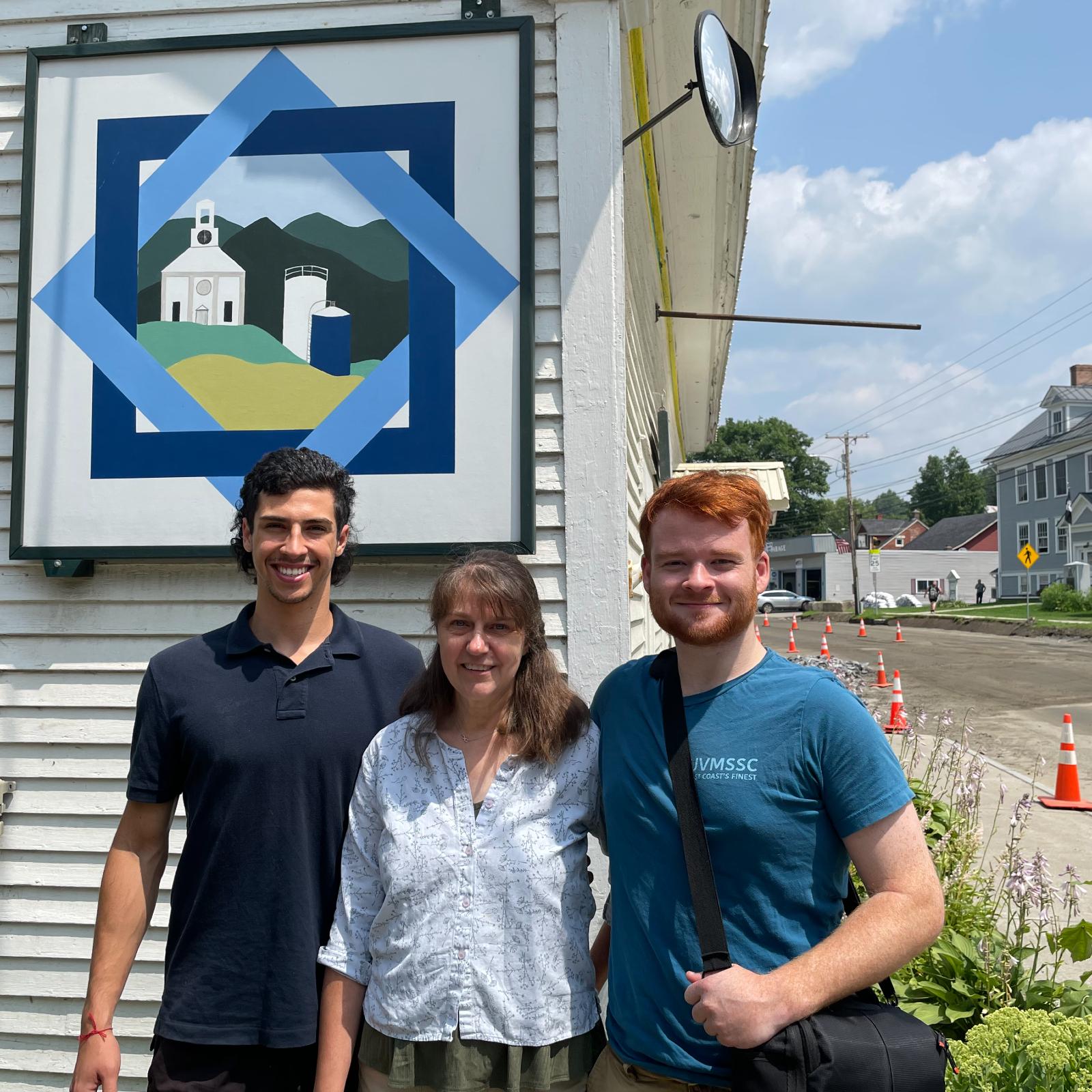 two interns and mentor