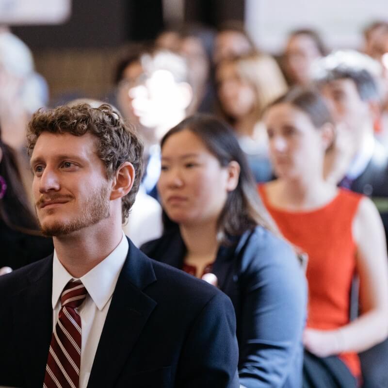Students listen to keynote at Zeigler Research Forum
