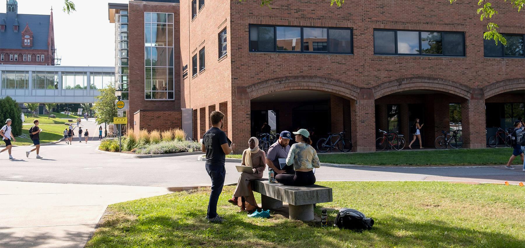 Students outside Campus 