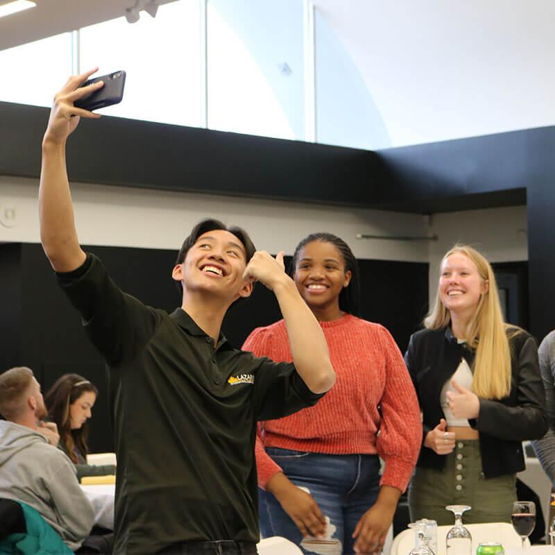 Students Taking Selfie