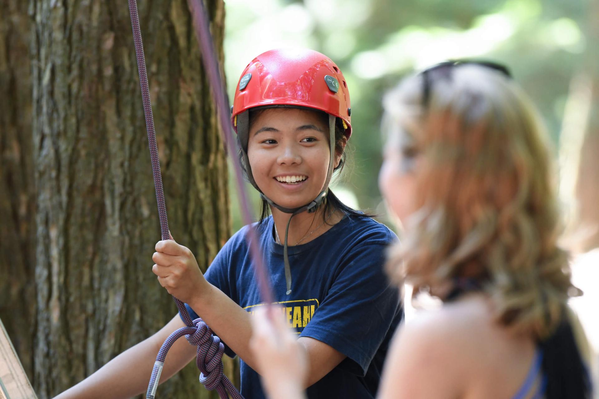 Student participating in an activity for a SIG