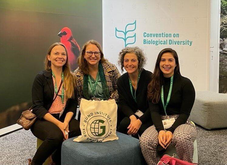 Institute for Agroecology team members at the COP15 