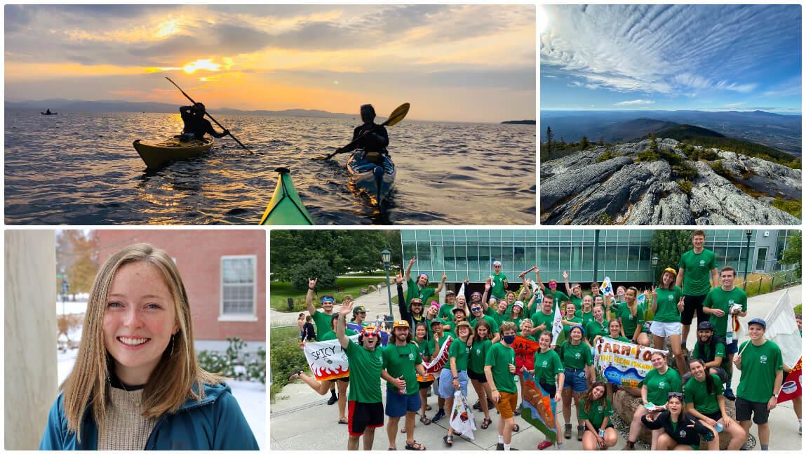 Collage of place-based education experiences in Vermont.