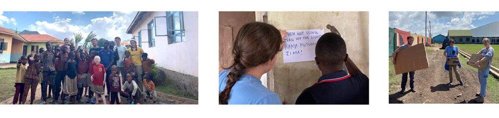 photos of volunteer work in tanzania