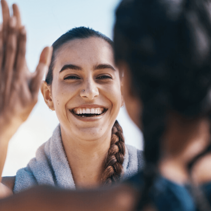 Smiling person