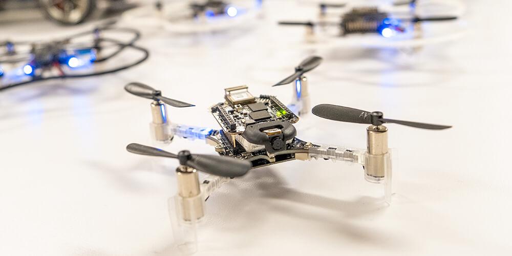 Mini drone used in autonomous engineering