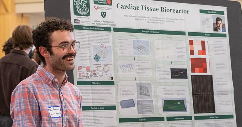 BME student shares his senior capstone project during Design Night