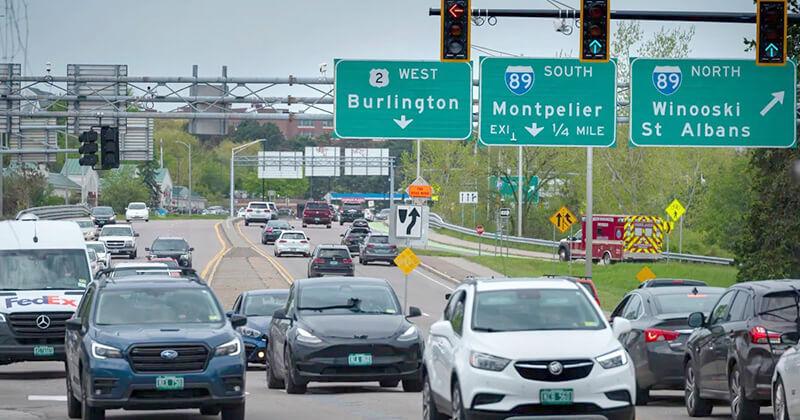 Traffic in Burlington, Vermont