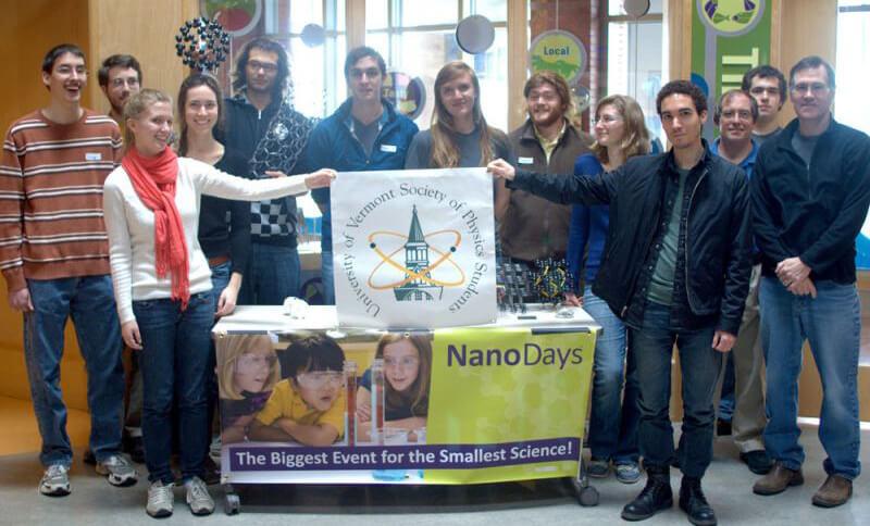 Photo of the UVM Society of Physics Students club