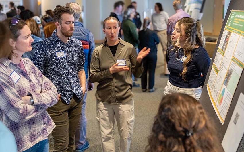 Senior Civil Engineering students share their capstone project during Design Night