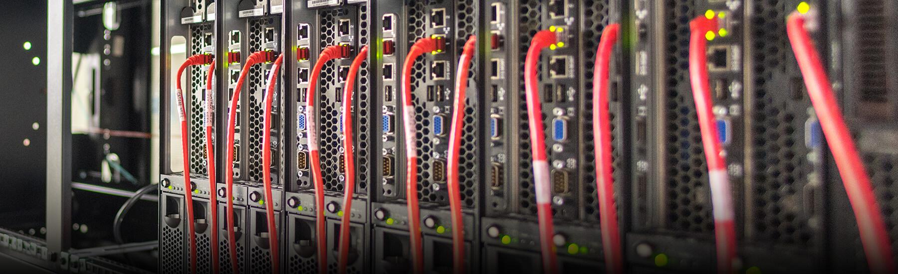 Closeup view of UVM advanced computing core