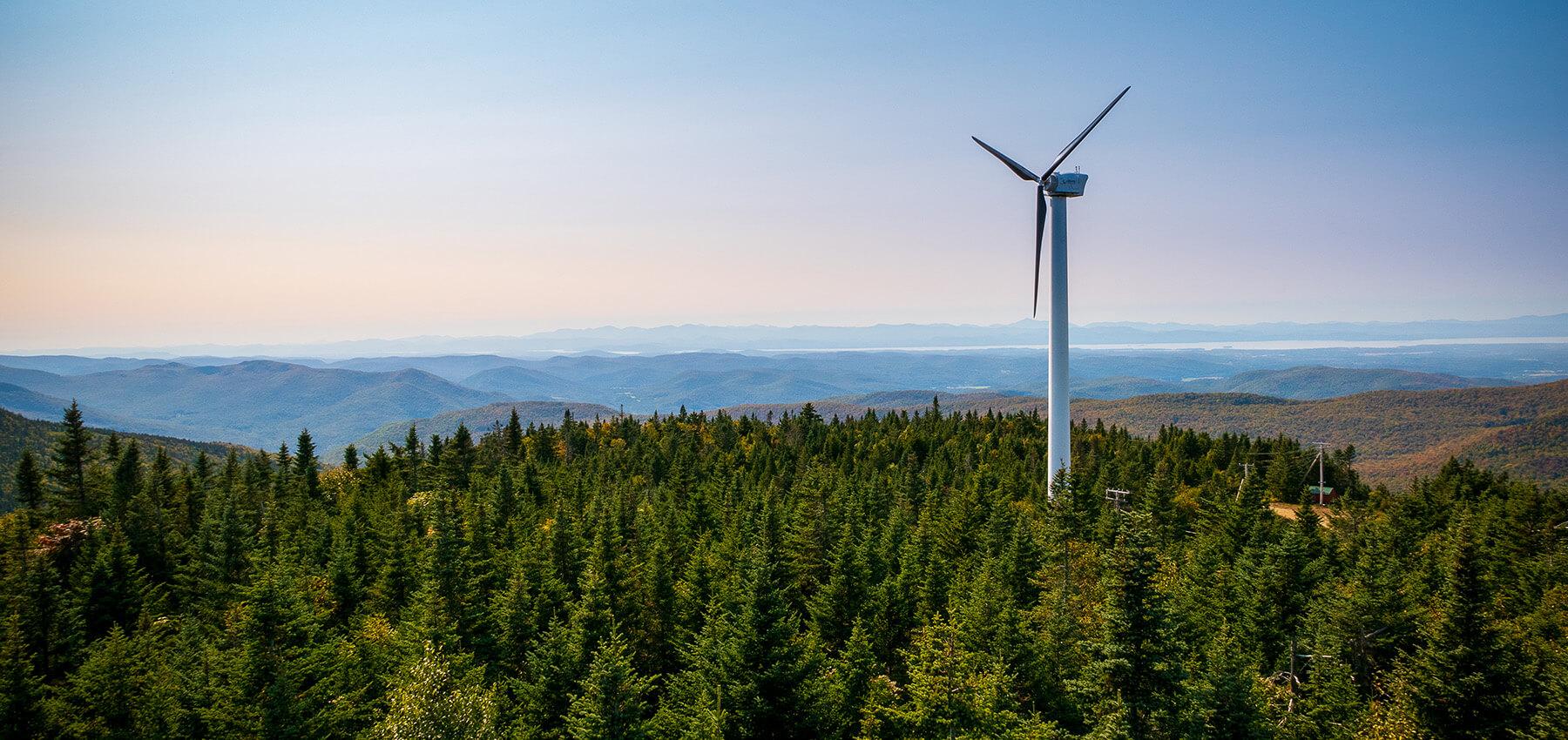 Wind Turbine atop Bolton Mountain