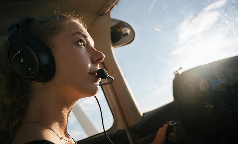 ME student and BETA Intern takes to the skies