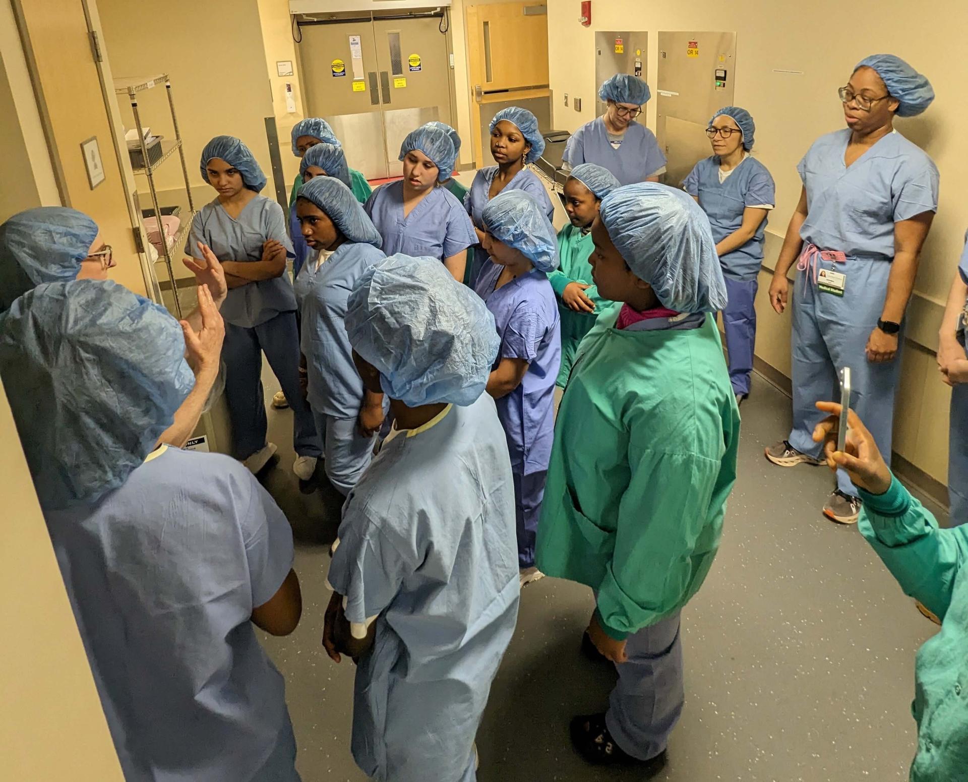 Girls in operating room