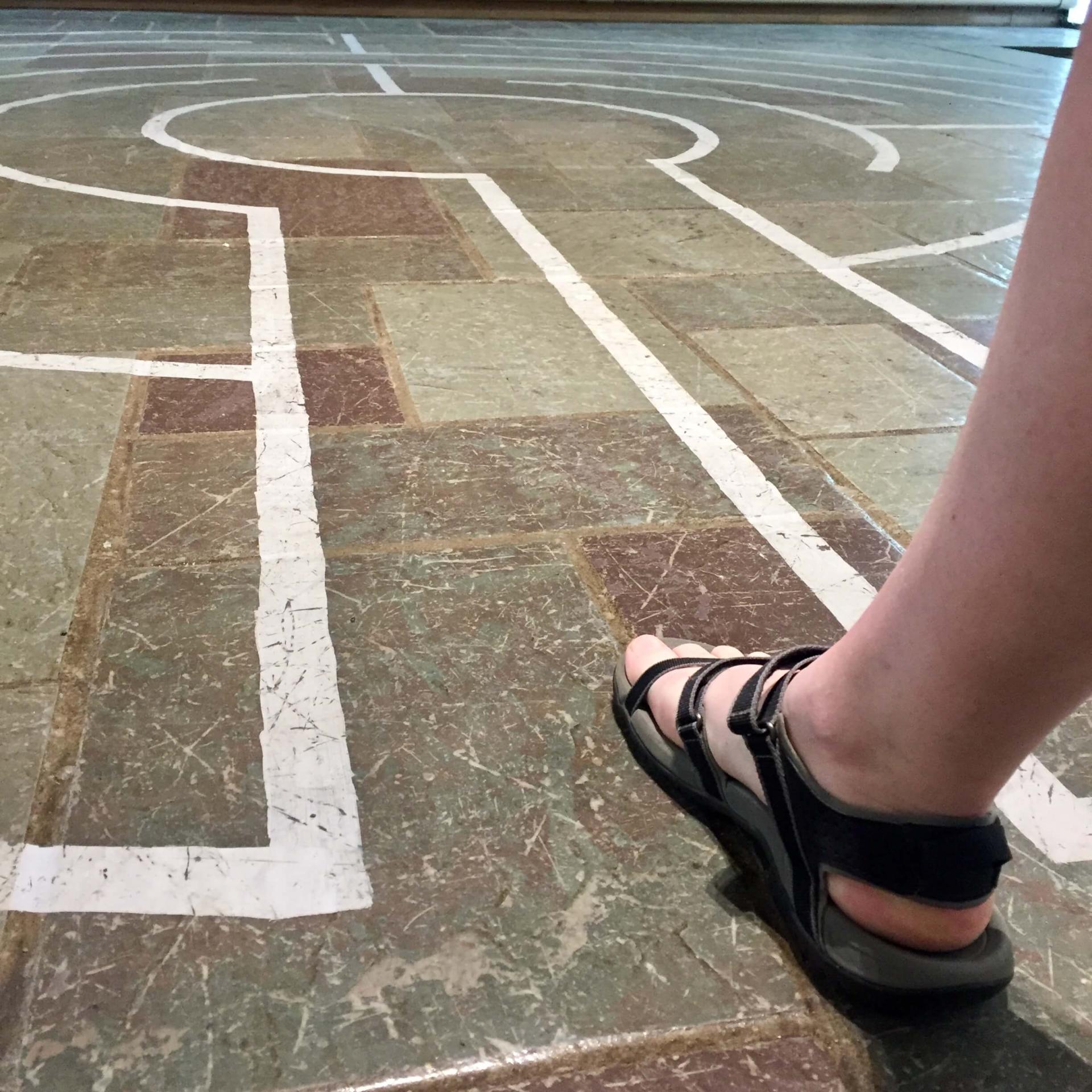 Labyrinth steps