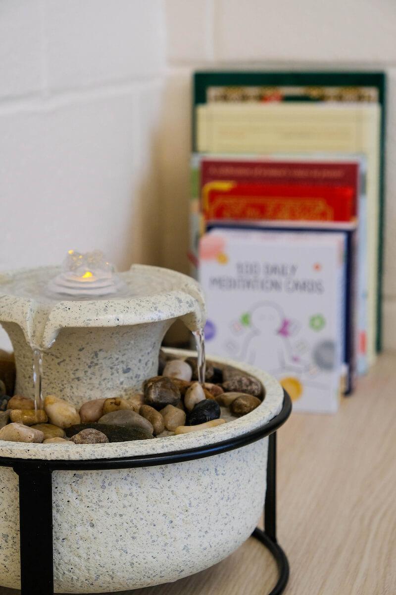 Photo of tabletop water fountain