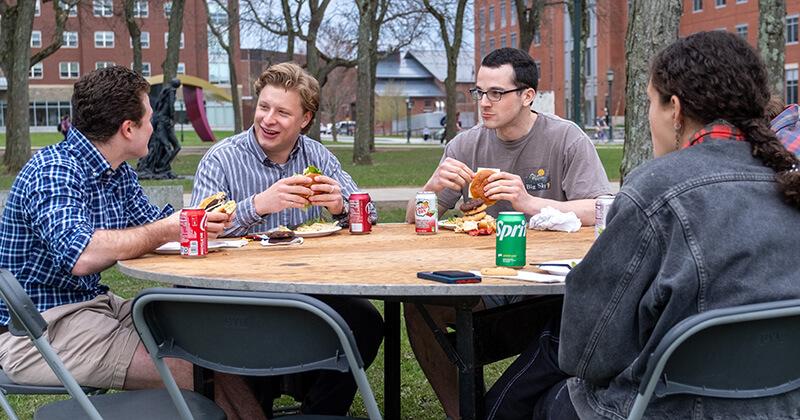 CEMS graduate students enjoy their annual spring picnic