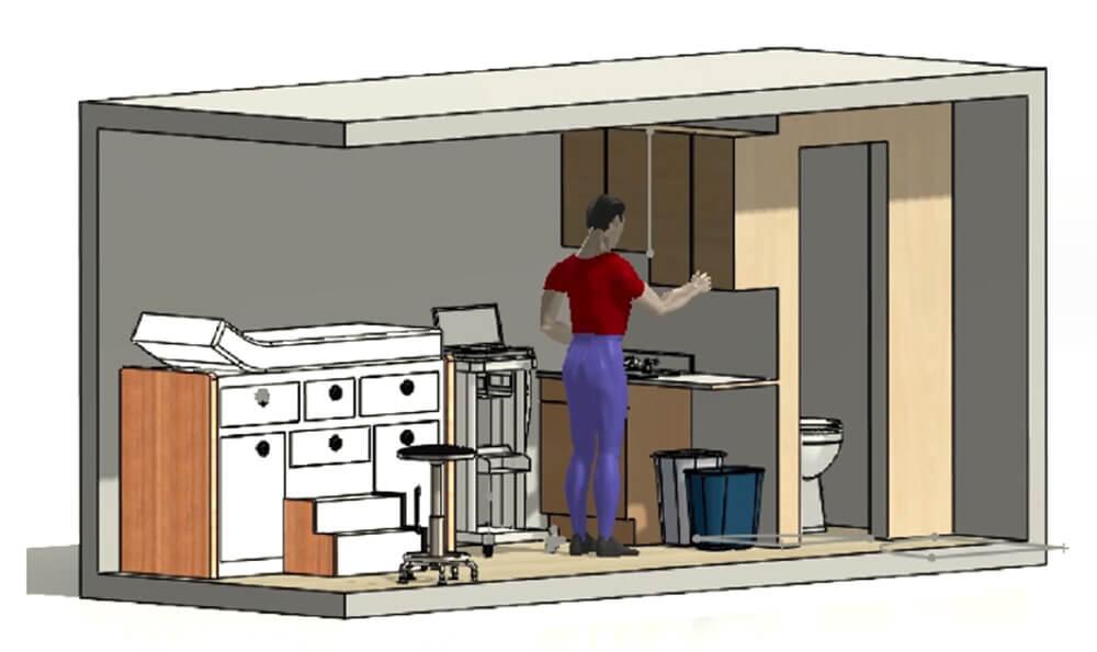 Illustration of a potential modular set-up