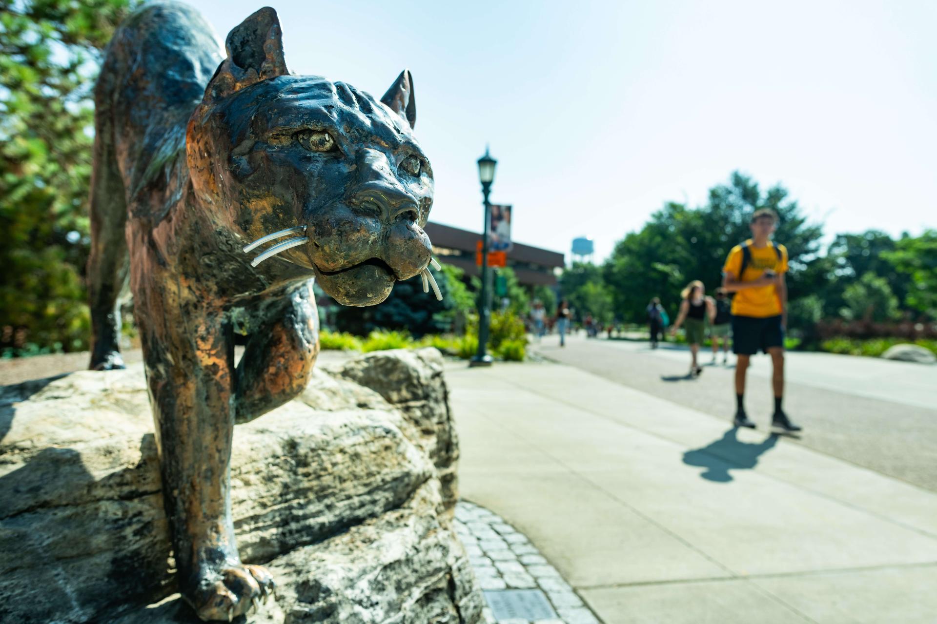 UVM Catamount statue