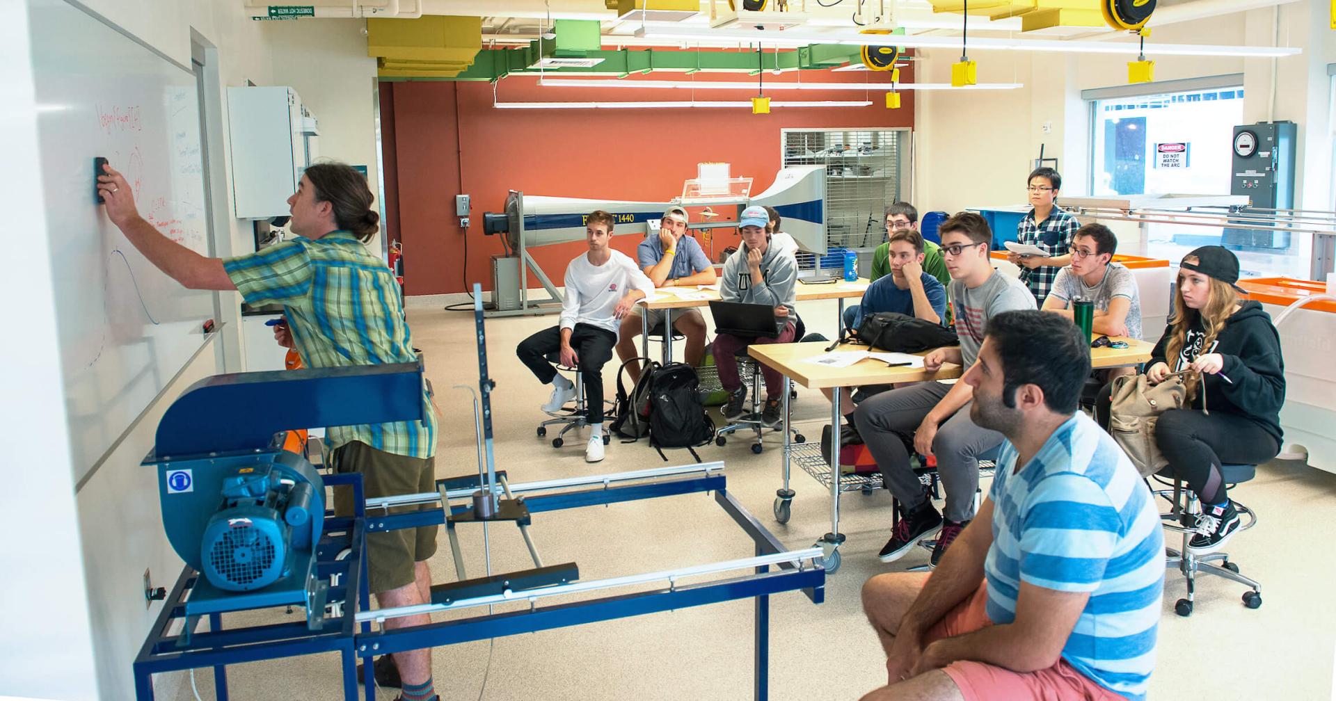 classroom in Votey Hall