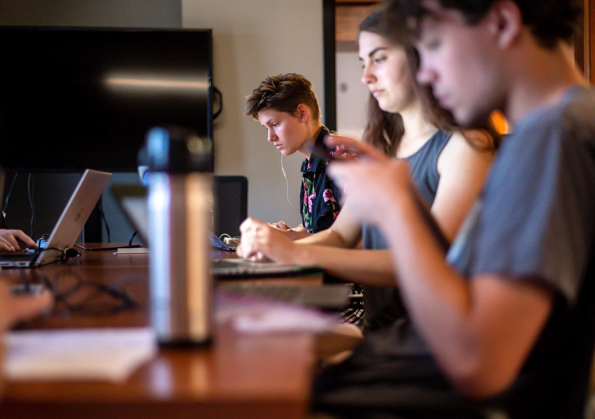 Group of student studying 