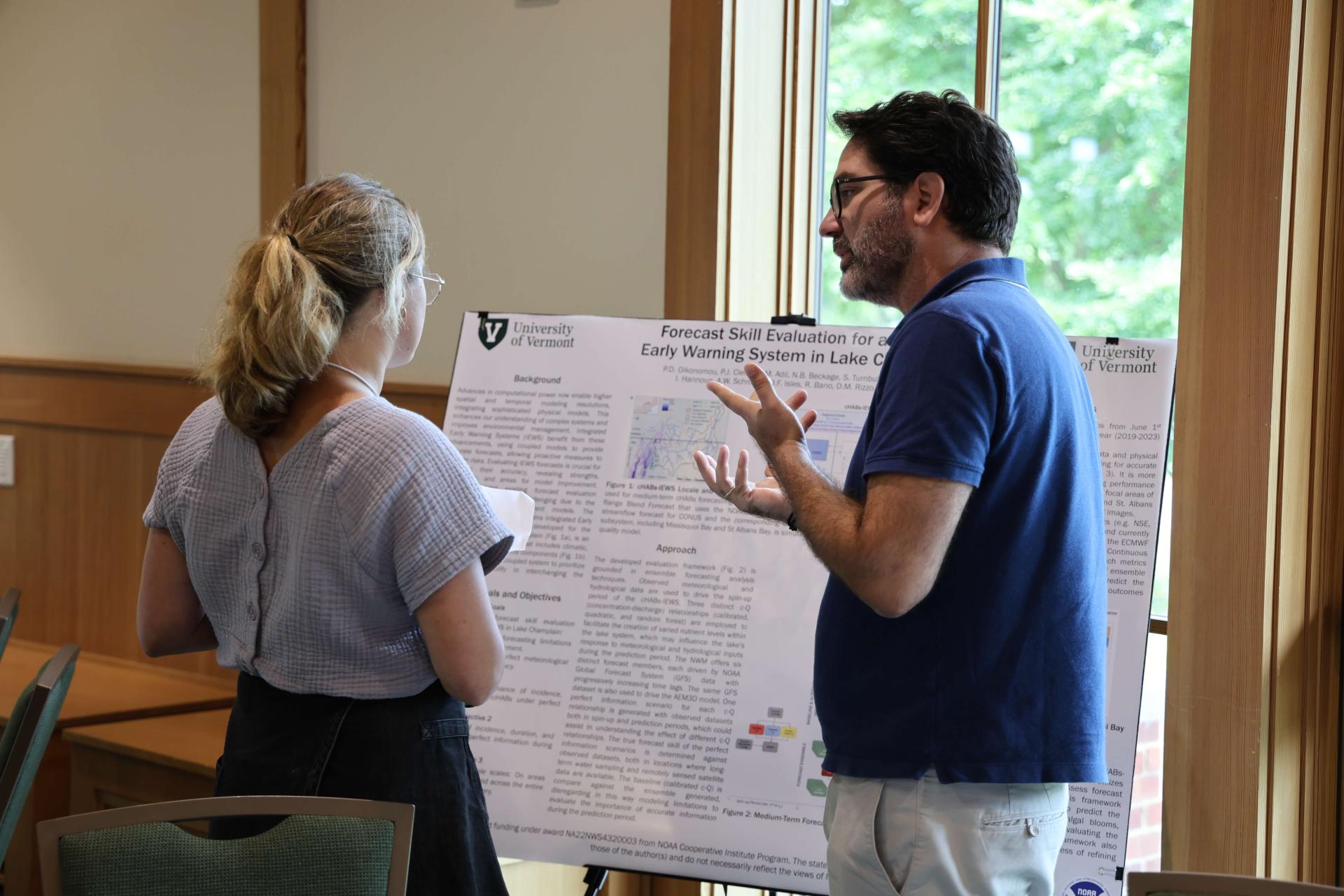 Panagiotis OIkonomou presenting poster