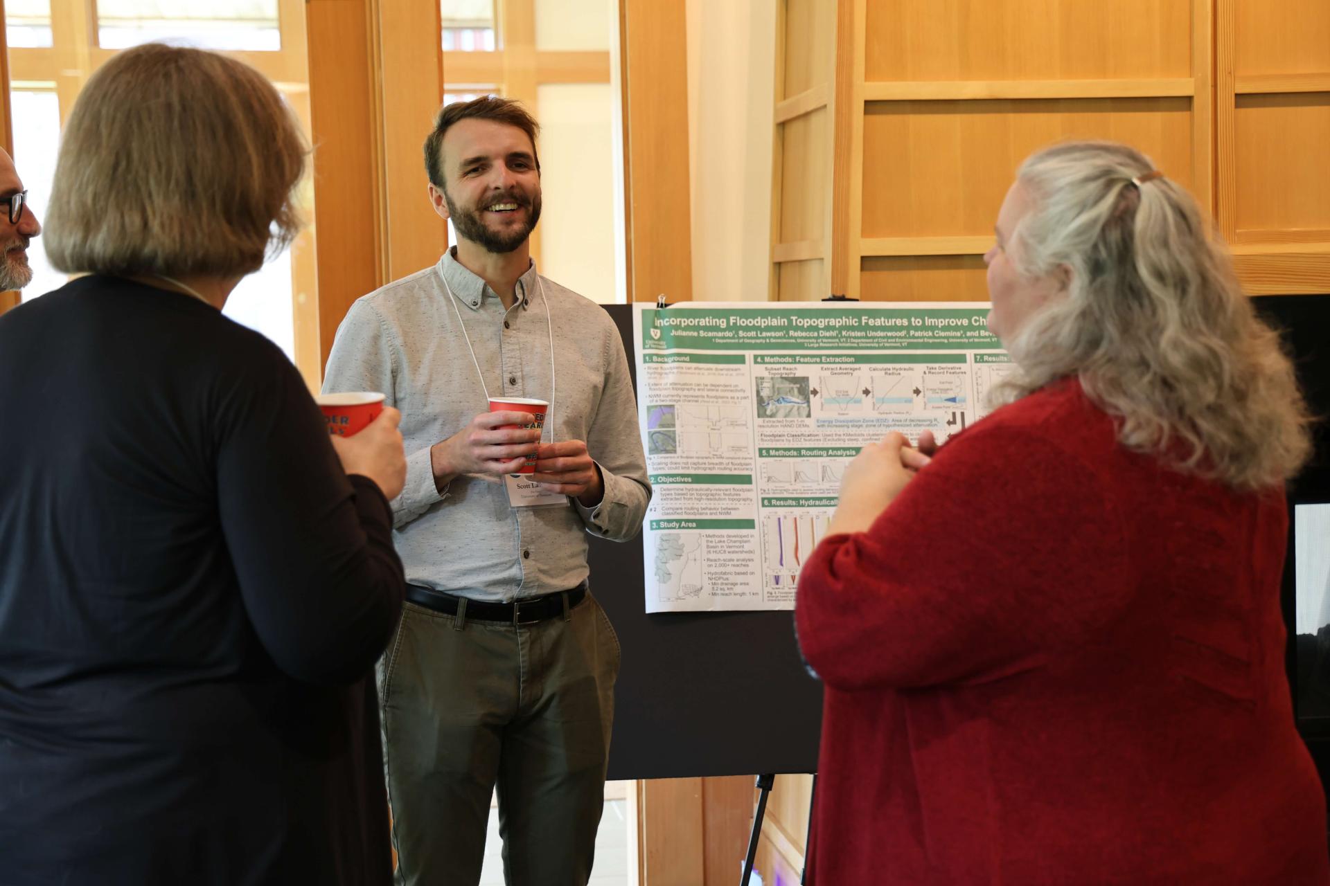 Scott Lawson presenting poster