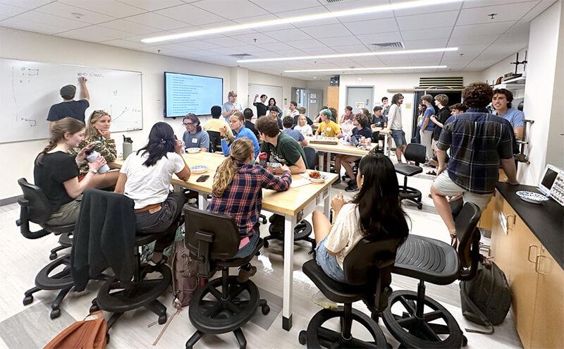 A meeting of the UVM Society of Physics Students