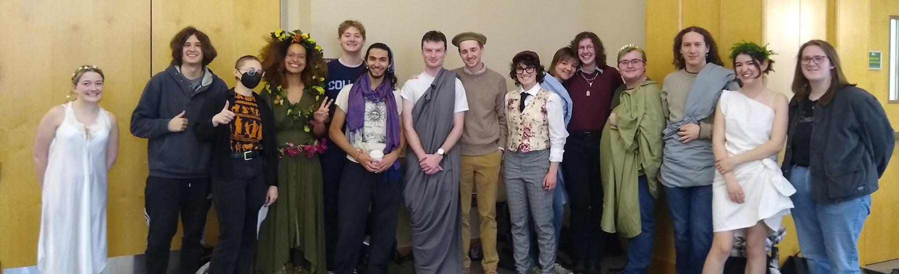 grad and undergrad student volunteers for Latin Day, Davis Center