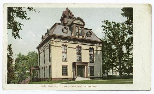 The UVM medical college in ages past.